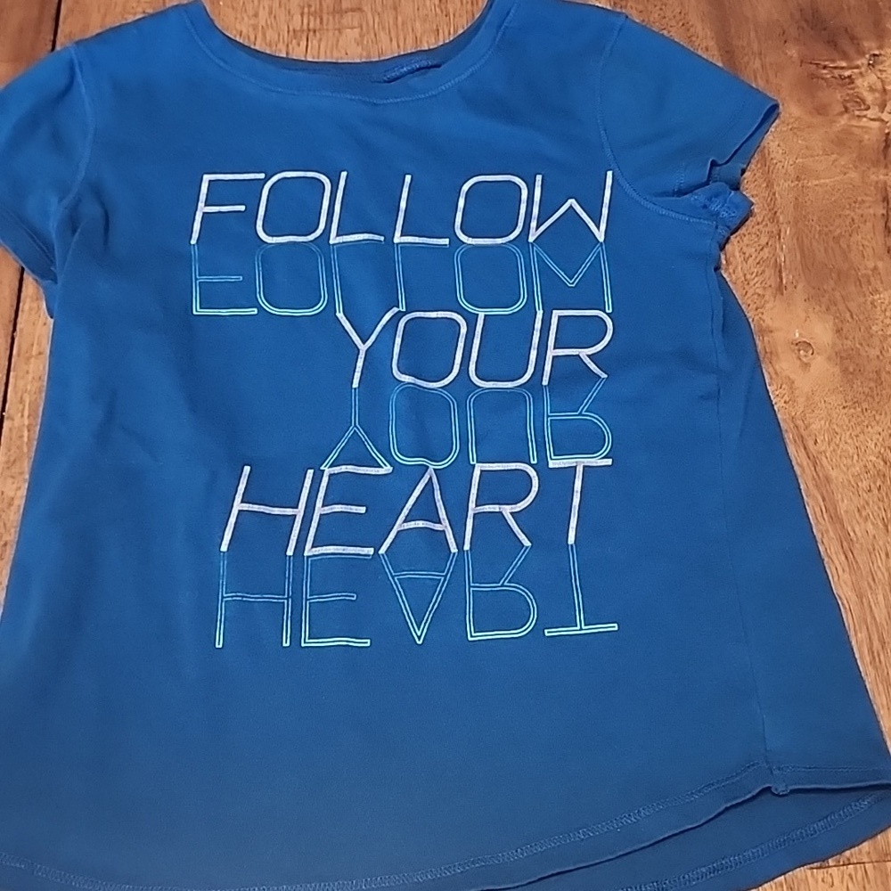 JUMPING BEANS FOLLOW YOUR HEART TEE sz 7